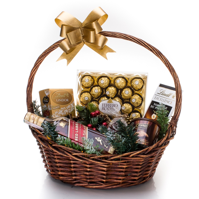 Коледна подаръчна кошница Red Gold - 192